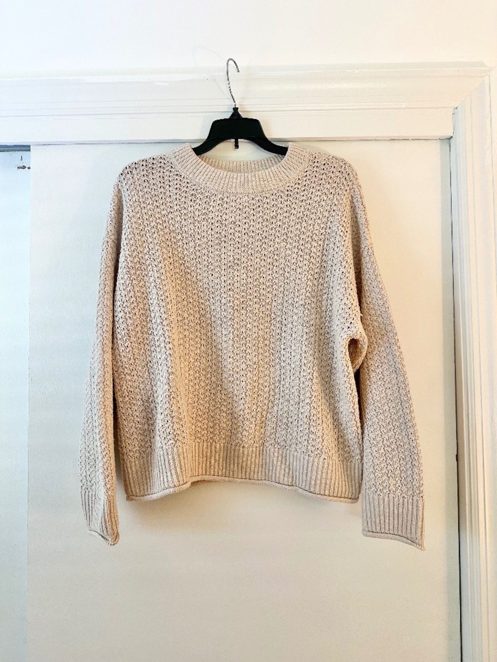 Universal Thread Cream Roll Hem Sweater